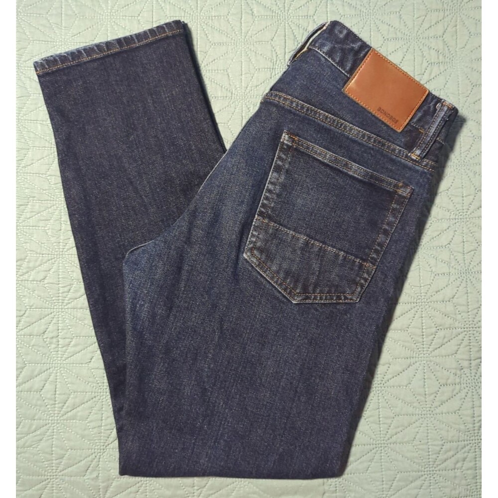 Bonobos Men’s Japanese Selvedge Jeans Indigo Blue Tailored Tapered Denim 30X30 - Picture 3 of 14